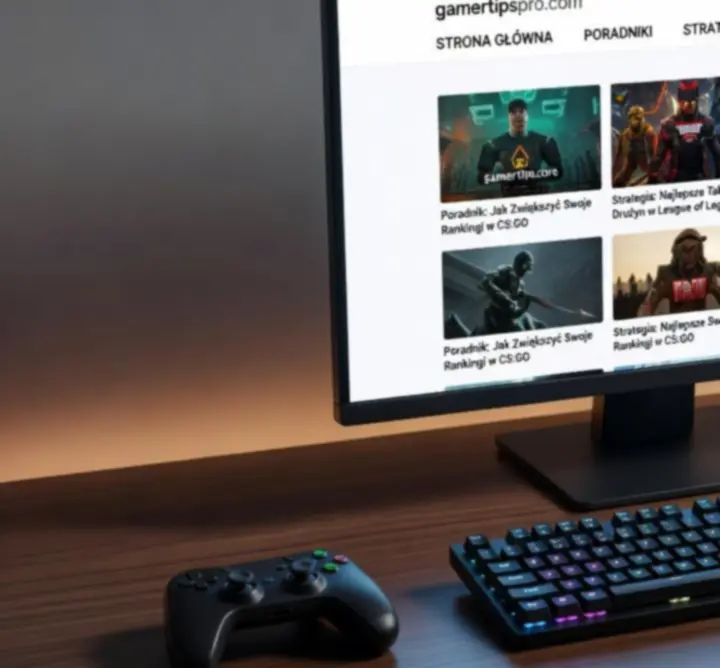 Zrzut ekranu z portalu Gamer Tips Pro